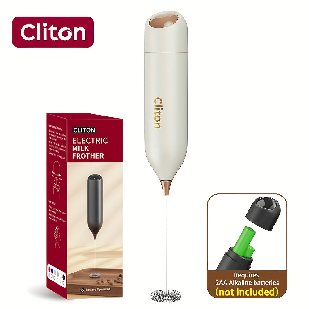 Frother 1pc Powerful Electric Milk Frother Handheld with Stainless Steel Stand, Battery Powered Mixer for Coffee, Smoothies, Latte, Matcha, Hot Chocolate, Mini Hand Blender 2025 Edition, Kitchen Gift, New Year Present, Valentine'S Da