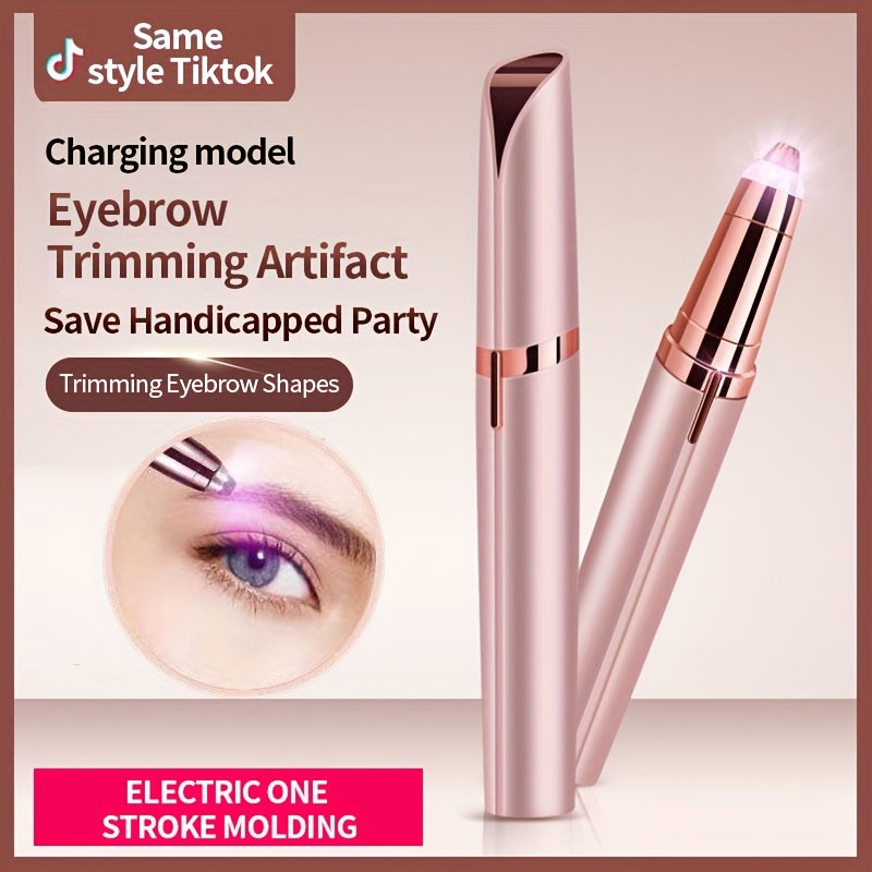 Eyebrow Trimmer for Men & Women -USB- Electric  Automatic Hair Removal Pen with Stainless Steel Blade