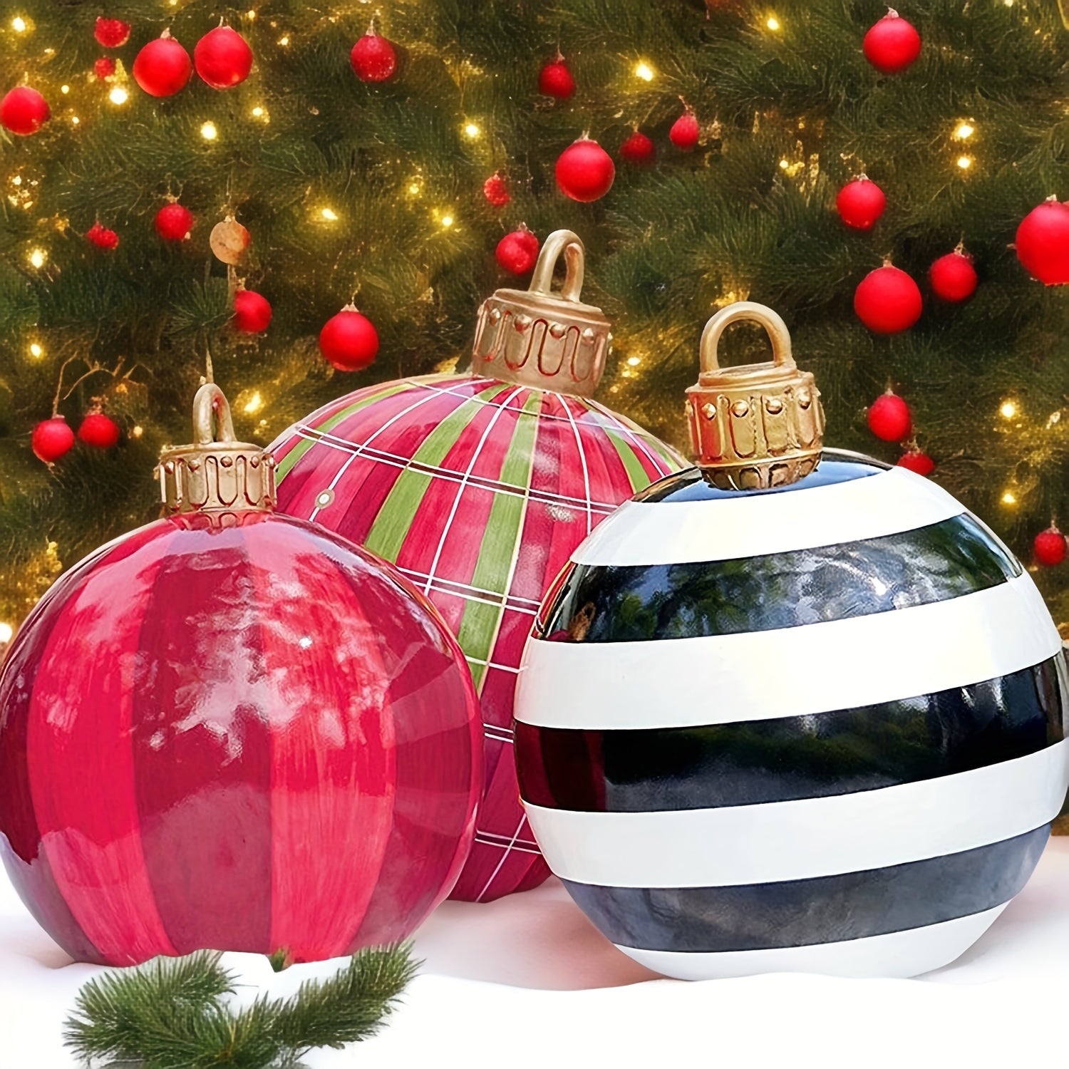 Balloons Inflatable Christmas  - Indoor/Outdoor Decorations, No Electricity Needed