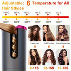 Hair Curler 1 Automatic  for Marvelous Locks - Fast Charging USB, Ceramic, 5 Heat Settings Tangle-Free - Perfect for Styling and Special Occasions, Includes Elegant Gift Box