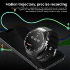 Smartwatch 2025 New GPS GT5  - 3.86cm HD Display, Wireless Calling, Over 100 Sports Modes, AI Voice Assistant, USB Charging, Compass Outdoor Fitness Tracker, Compatible with Android/for iPhone, Multi-Function Accesso