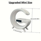 Charger and Night light Wireless Charger Stand Speaker Wireless Charging Station Atmosphere Nightlight Sunrise RGB Rhythm Light Table Lamp for Bedrooms Alarm Clock Birthday Gift Mobile Phone Stereo for iPhone 16 15 14 13 Pro Max AirPods for Samsung