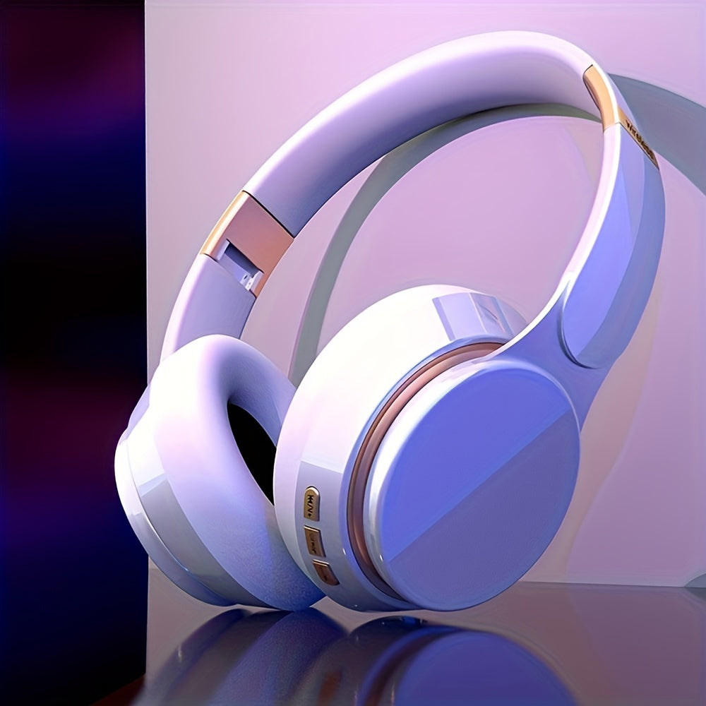 Headset with Surround Sound Wireless Gaming , Foldable Design & Large Battery