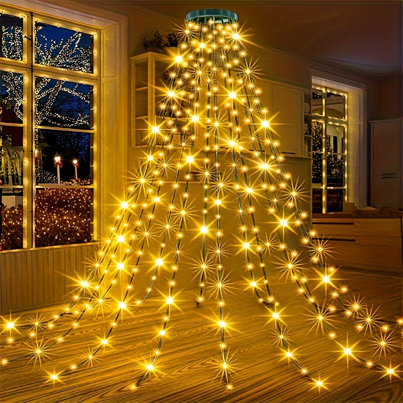 Lights 1pc 200/280/300 LED Christmas , Christmas Tree Decoration Outdoor String Lights Indoor String Lights, with 8 Lighting Modes, Christmas Decoration String Lights Holiday Decoration, with Remote Control, Suitable for Indoo