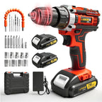 Drill Set Wireless . The New Impact Drill Is Equipped With A 3/8-inch Keyless Chuck And A Work Light