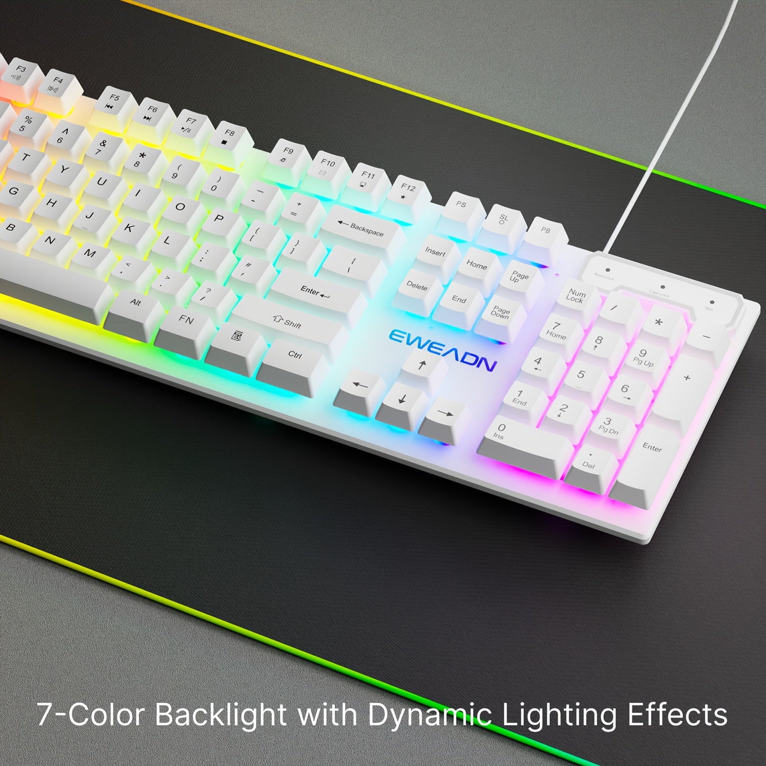 Keyboard EWEADN Silent Wired Gaming