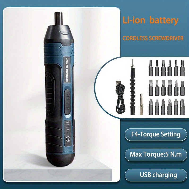 Screwdriver 3.6V lithium Cordless Electric Screwdriver Set Power Screwdriver 4 torque setting