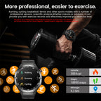 Smartwatch 2025 New GPS GT5  - 3.86cm HD Display, Wireless Calling, Over 100 Sports Modes, AI Voice Assistant, USB Charging, Compass Outdoor Fitness Tracker, Compatible with Android/for iPhone, Multi-Function Accesso