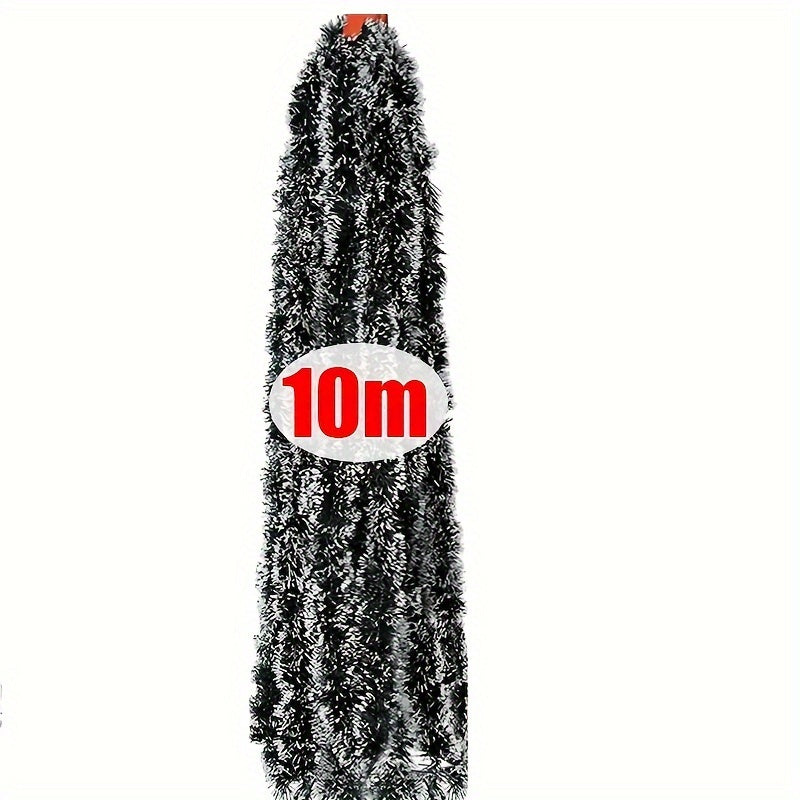 Garland Classic Christmas Artificial Tinsel  in Green And White