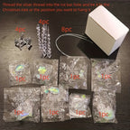 Ornaments 16-Pack Glass Snowflake Garden Suncatcher for self-assembly