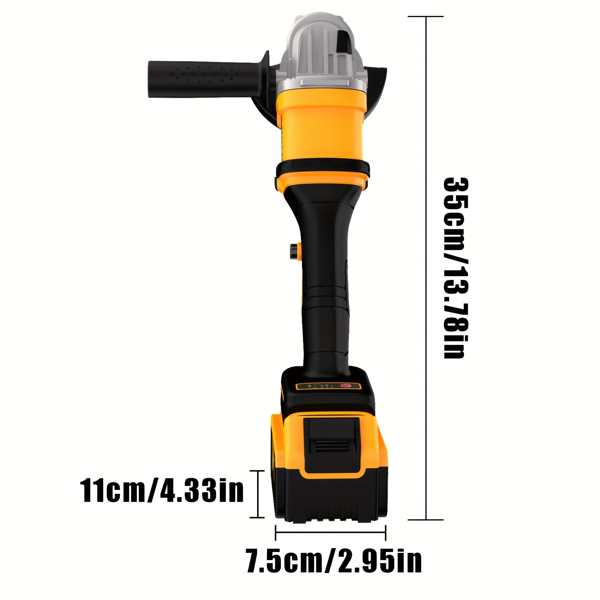 Grinder 2025 New Brushless Angle Grinder - Heavy-Duty Professional Multifunctional Sanding Machine/ Grinder, Quick Replacement of Cover, Soft Start And Safety Brake, Lithium-Ion Power Tool, Ergonomic Grip, Including Battery And Charg