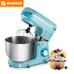 Mixer Nirva1400W high-speed electric kitchen mixer, with 240-ounce stainless steel bowl - 6-speed, handheld cream whisk and egg beater, suitable for baking and mixing, portable design,