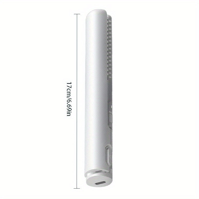 Straightener and Curler 2-in-1 , USB-Powered Mini Styler, Dual Use, Heat-Resistant, Portable Travel, Frizz-Free, Shiny & Smooth – Multi-Func
