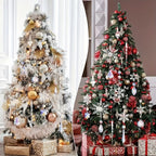 Ornaments 16-Pack Glass Snowflake Garden Suncatcher for self-assembly