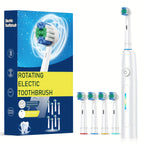 Toothbrush Electric for Adults & with 6 Speed/Rotation Modes (USB,), Smart Brush Compatibility, 6 Color Options (White/Black)