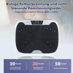 Vibration Plate with Electromagnetic Massage | 99 Speed Levels | Acupressure Foot Pad | Remote Control And Resistance Band Included | Silent Whole Body Burner for Home Fitness, Muscle Recovery, Balance Improvement,  Sma