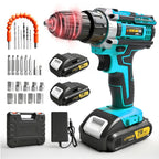 Drill Set Wireless . The New Impact Drill Is Equipped With A 3/8-inch Keyless Chuck And A Work Light