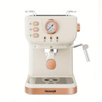 Coffee Machine Aeomjk Italian , One-Button Operation with Thermometer, Semi-Automatic Espresso Maker, 1.5L Water Tank for Espresso, Latte, Cappuccino