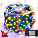 Light string 1000/300 LED Christmas  plug-in type, ultra long green flashing LED string light, PVC material
