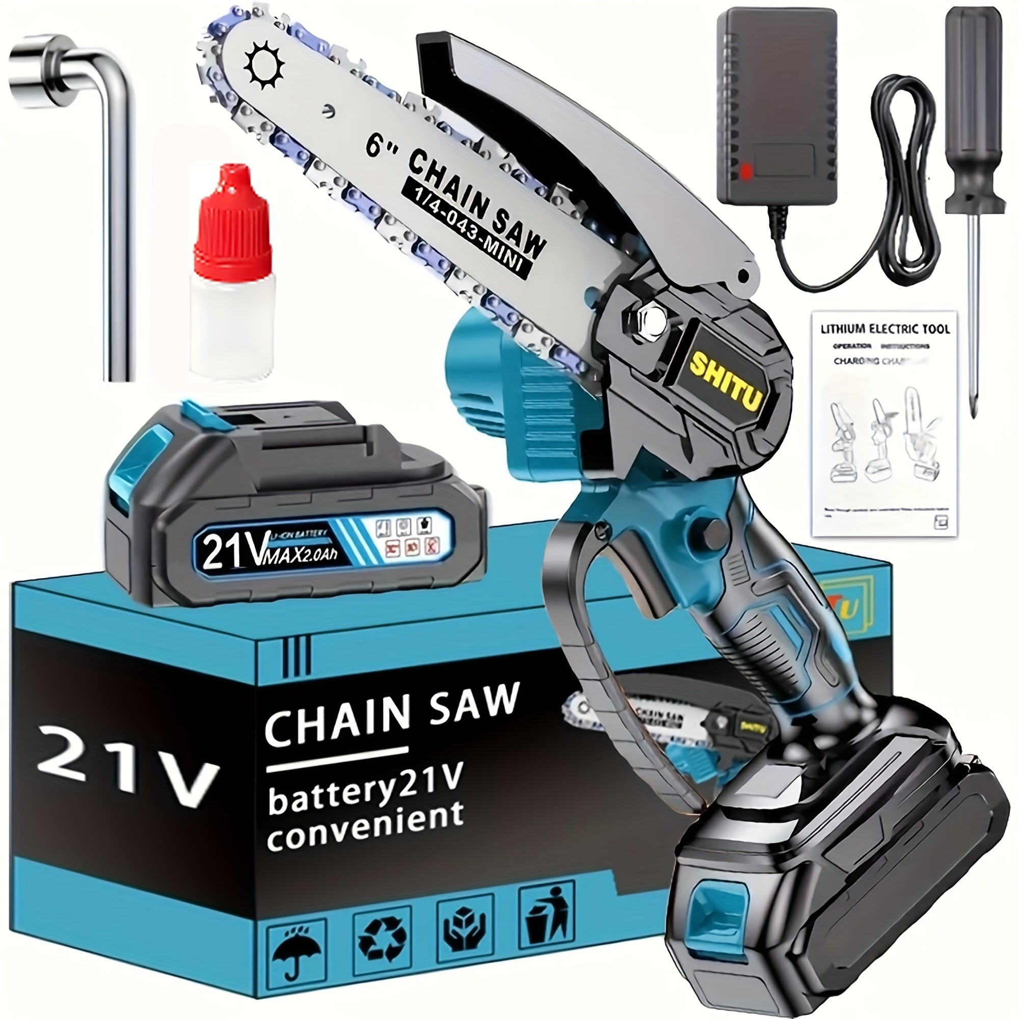 Chainsaw Rechargeable Battery Mini Lithium