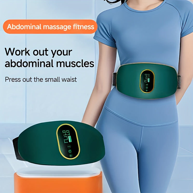 Massage Belt Portable Full-Body with USB Charging, Adjustable Intensity, ≤36V Working Voltage – Waist Trainer for Sports & Fitness Enhancement (Unisex),  Plastic Material