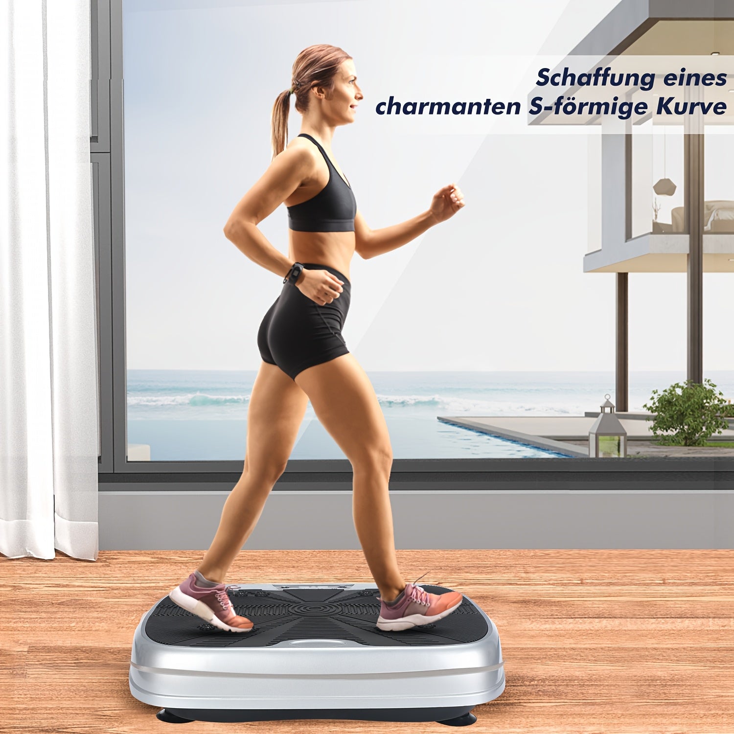Vibration Plate with Electromagnetic Massage | 99 Speed Levels | Acupressure Foot Pad | Remote Control And Resistance Band Included | Silent Whole Body Burner for Home Fitness, Muscle Recovery, Balance Improvement,  Sma