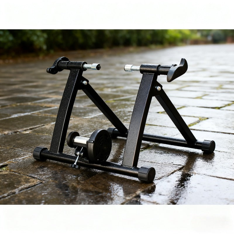 Bike Trainer Stand Indoor/Outdoor  with Adjustable Resistance & Sturdy Frame