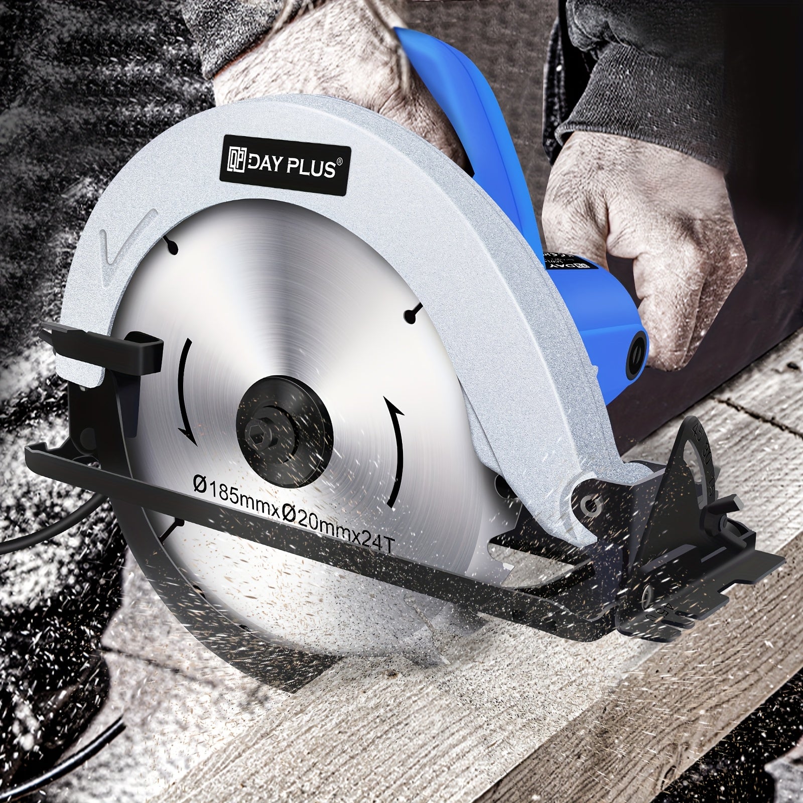 Saw Circular Compact Electric  Saw, 1500W, 7-1/2 Inch Adjustable Cutting Depth,