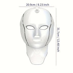 Facial Mask Beauty Device 138-Bead LED , 7-in-1 Face & Neck Care Tool with 7 Modes – Perfect for Home Use and Travel, Salon-Quality Skincare