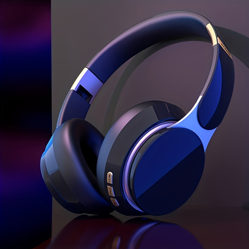 Headset with Surround Sound Wireless Gaming , Foldable Design & Large Battery
