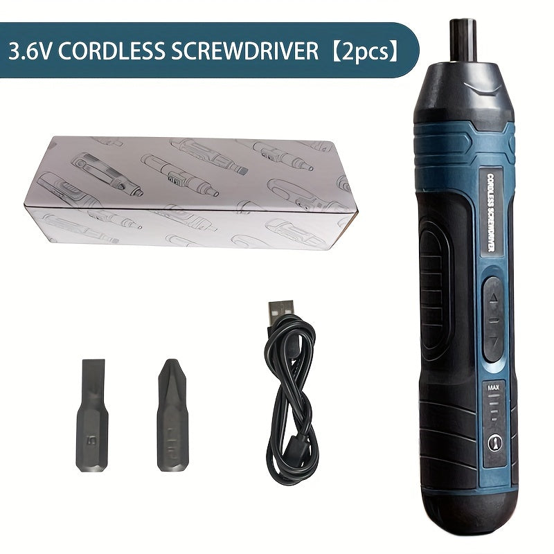 Screwdriver 3.6V lithium Cordless Electric Screwdriver Set Power Screwdriver 4 torque setting