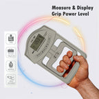 Hand Grip Strength Tester 198lb/90kg, Camry Digital Hand Dynamometer for Hand Grip Strength Trainer Test Electronic Grip Strengthener Hand Exerciser Meter Digital Hand Grip Training Testing Gauge for Sport Home School Use, G
