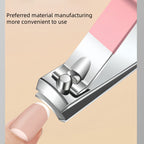 Nail & Foot Care Set  14pcs Stainless Steel with Plastic Storage Case - 3 Colors (Pink, Blue, White) - Heavy-Duty Manicure & Pedicure Kit with Scissors, Cuticle Pusher, Nail File, Cuticle Nipper, Remover, Cuticle Trimmer, Nail