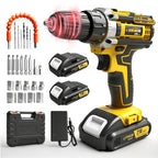 Drill Set Wireless . The New Impact Drill Is Equipped With A 3/8-inch Keyless Chuck And A Work Light