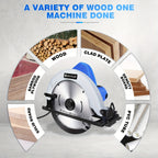 Saw Circular Compact Electric  Saw, 1500W, 7-1/2 Inch Adjustable Cutting Depth,