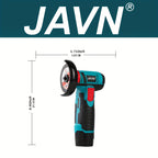 JAVN 12V Cordless Angle Grinder - 19500 RPM Powerful Electric Grinding & Polishing Machine