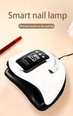 Nail Lamp Professional Quick-Dry /LED  - /LED Light Machine for Fast Gel Polish, LCD Display & Operation (Adapter-Free) - & Salon Use, Low-Power /Blue Light for -Free Nail Hardening, No Odor