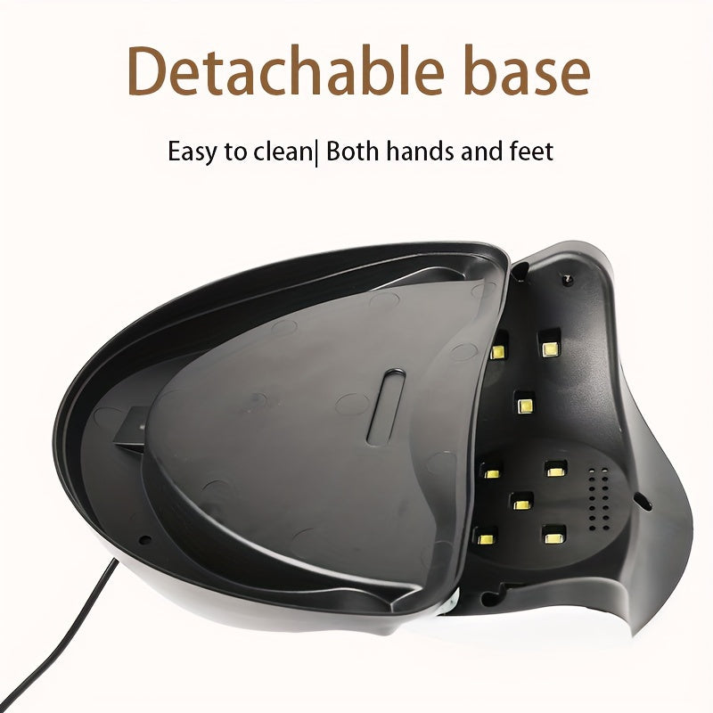 Nail Lamp Professional Quick-Dry /LED  - /LED Light Machine for Fast Gel Polish, LCD Display & Operation (Adapter-Free) - & Salon Use, Low-Power /Blue Light for -Free Nail Hardening, No Odor