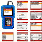 Scanner CY3001 Car OBD2  Reader Engine Fault Scanner CAN Diagnostic Tool for All OBD II Protocol Cars Since 1996, Without Battery