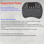 Keyboard i8 2.4G Mini wireless with touchpad &7-color Backlit, plug and play, Super cool design,Perfect for Android TV Box, Smart TV, Projector, PS3, and more!