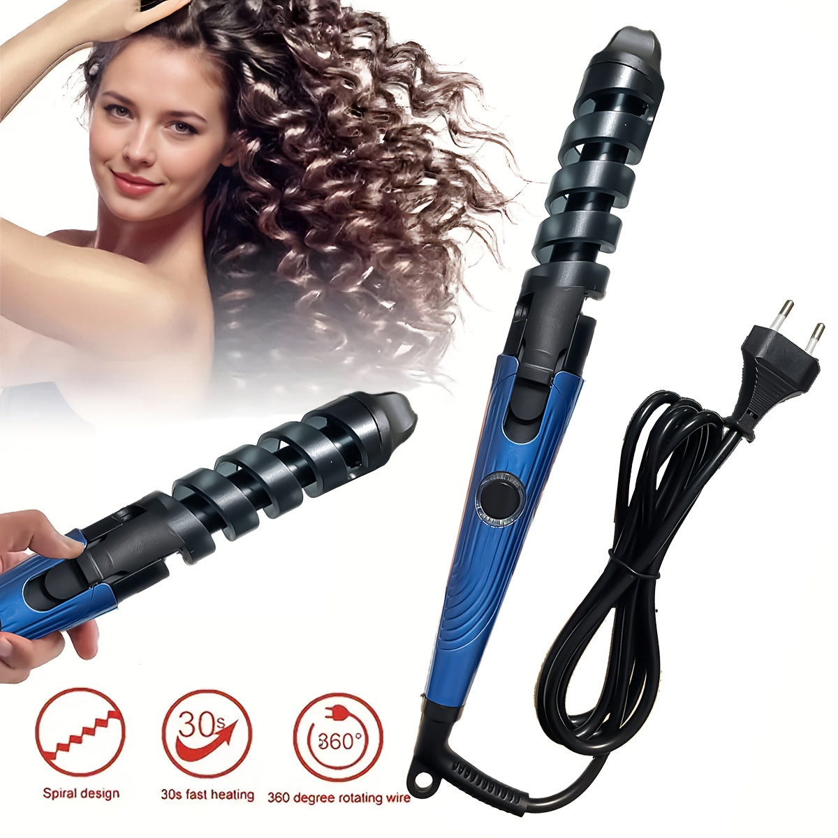 Curling irons, effortless hairdressing