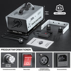 Snow Machine Professional 1500W Electric  - Heavy-Duty Snow Effect Maker with Adjustable Snowflake Control Knob