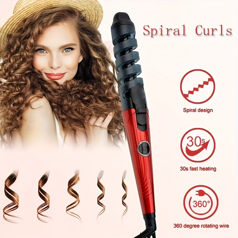 Hair EU Hot Selling Spiral Curling Iron Electric Hair Roller Large Curl Styler Curling Wand