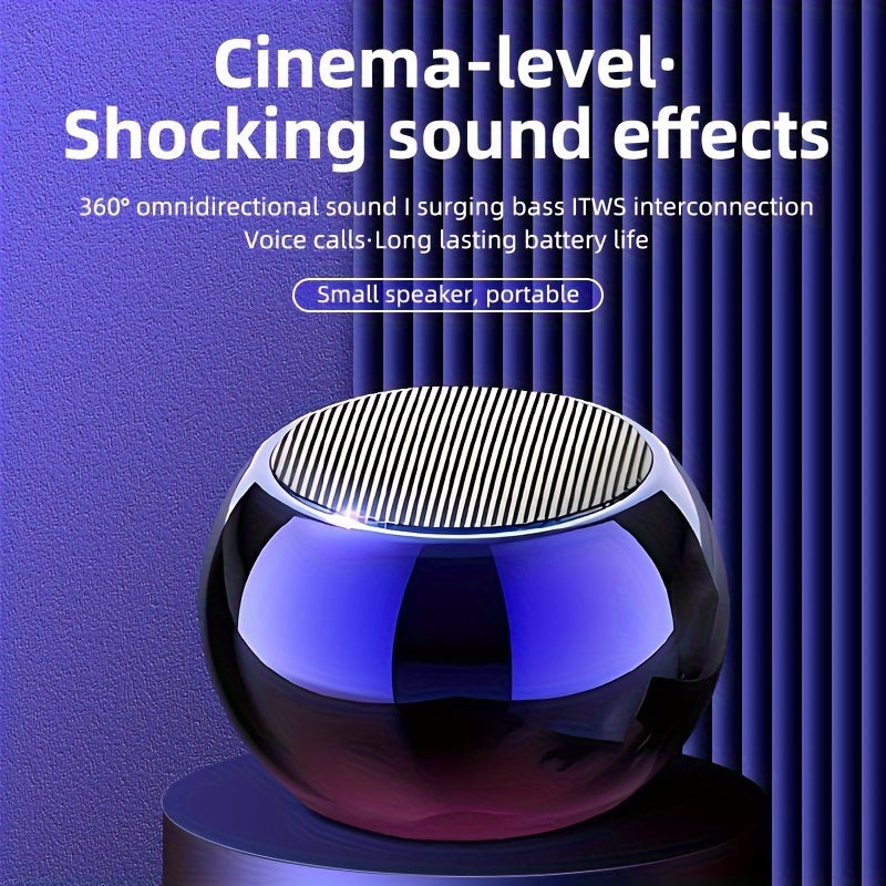 Speaker Mini  High appearance level Small steel cannon: Portable music player M3 wireless