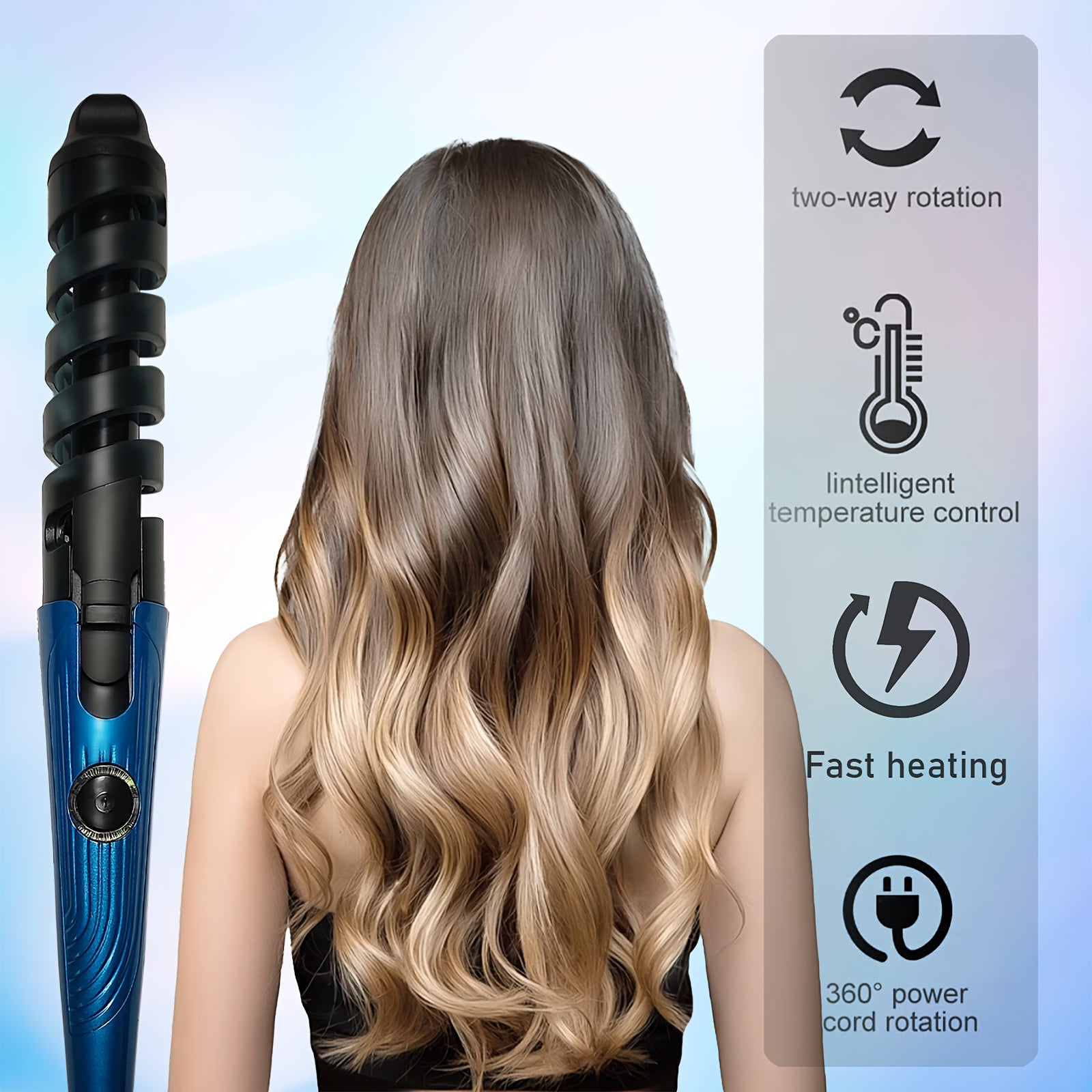Curling irons, effortless hairdressing