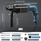Drill 1500RPM Impact Drill Electric Screwdriver Electric Hammer Drill Mini Wireless Hand Drill, 3 Impact Drill Bits, 4 Operating Modes For Home Use For Tools & Home Improvement & Power Tools