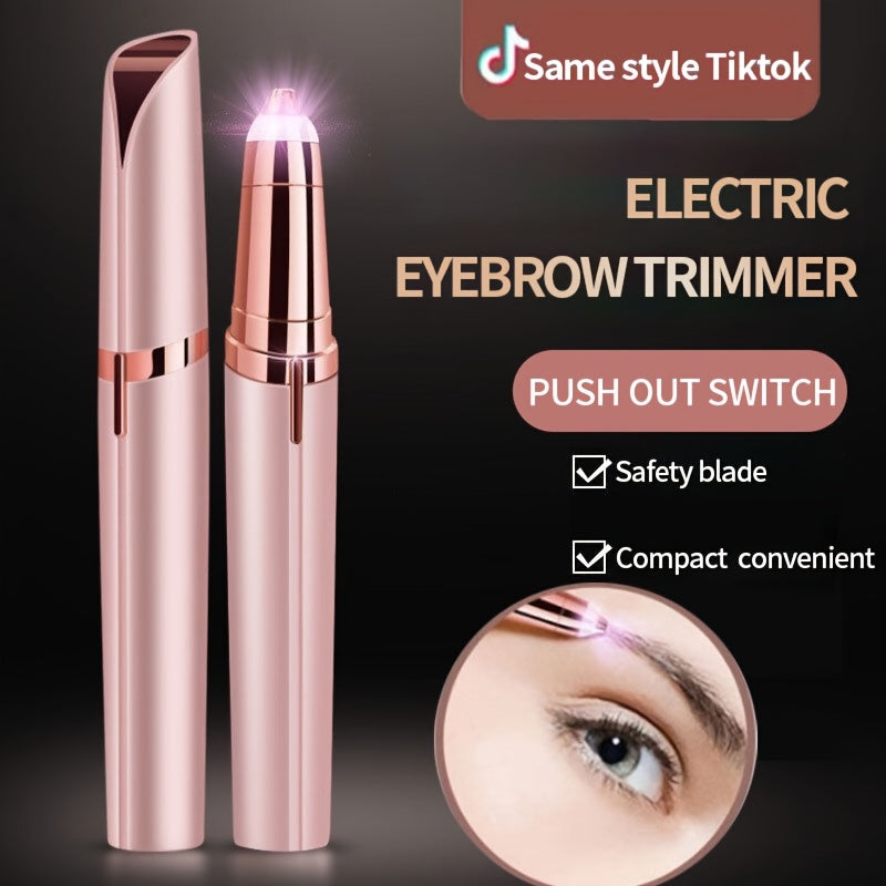 Eyebrow Trimmer for Men & Women -USB- Electric  Automatic Hair Removal Pen with Stainless Steel Blade