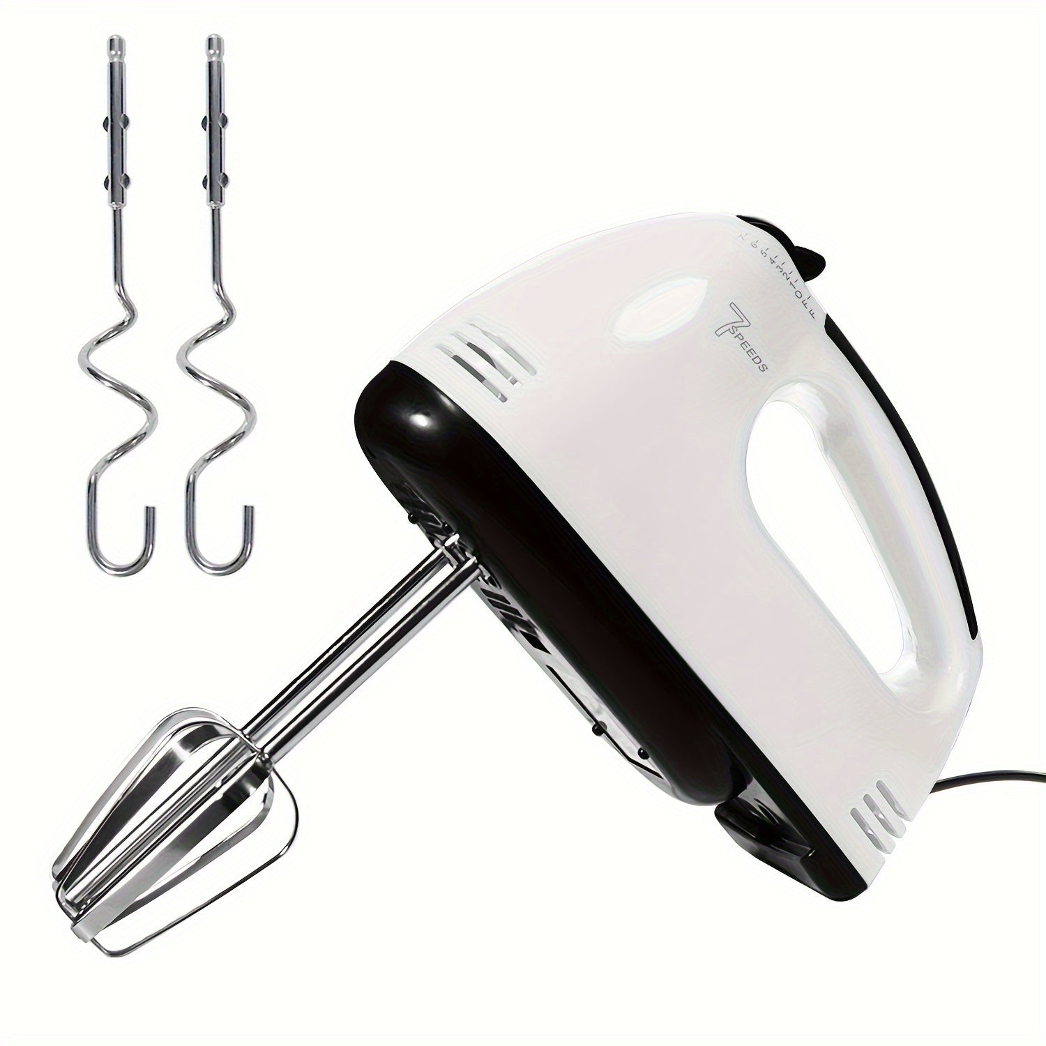 Mixer PANCERKA 7-Speed Handheld Electric Whisk Mixer - Durable Metal, 220V Plug, Multiple Color Options (White, Black, Yellow, Green, Pink, Blue), Perfect for Baking & Food Preparation, Kitchen Mixer | Modern Kitchen Mixer | Durabl