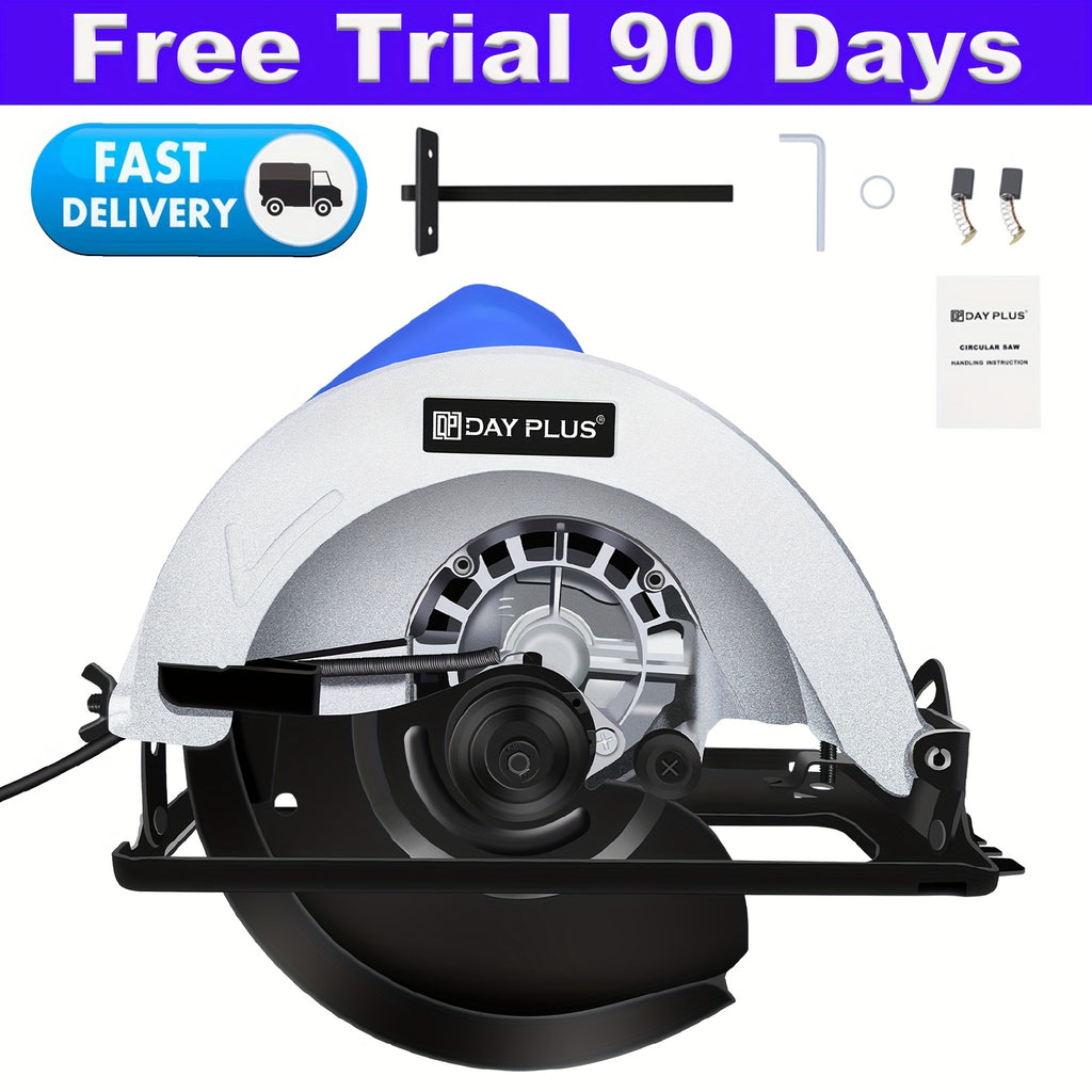 Saw Circular Compact Electric  Saw, 1500W, 7-1/2 Inch Adjustable Cutting Depth,