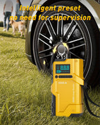 JKUOO Deluxe 9-in-1 Portable Air Pump, Car Jumper Starter with Inflator 150PSI Combo, Quick Activation Battery Power for Cars and 34.07 L/2.11G Diesel Engines, Vehicle Emergency Tool Kit Roadside Assistance, 4 Modes Adjustabl